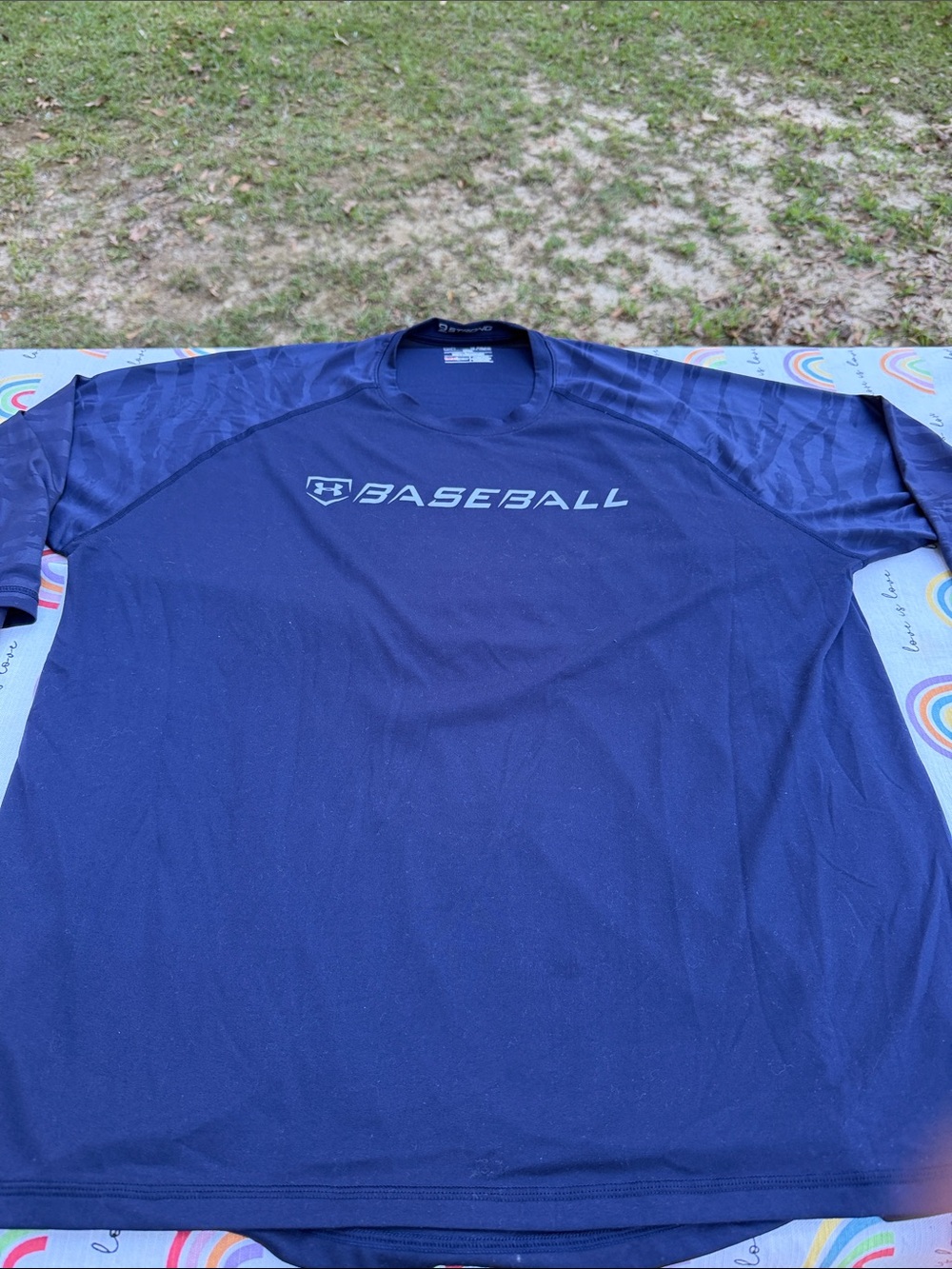 Under Armour Navy Blue Baseball Performance Tee